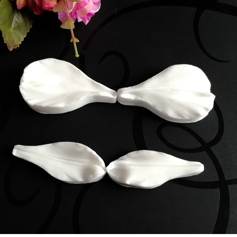 4pcs Lily Veiner Flower Petal Flower Silicone Mold Mould Cake Decorating Tool Chocolate Gumpaste Sugarcraft Kitchen Gadget M2463