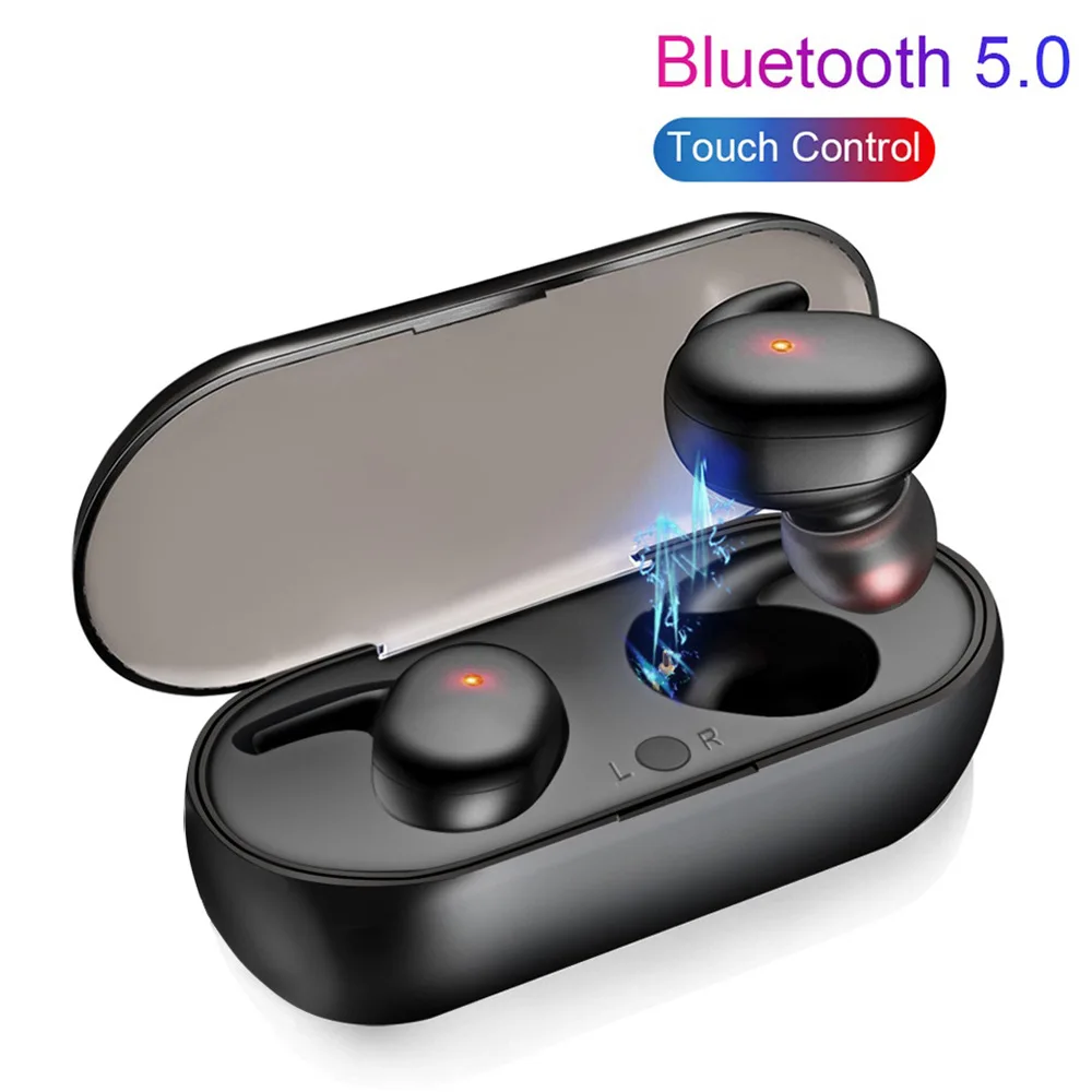 Y30 Bluetooth Headset, TWS Sports Touch Earbud Bluetooth 5.0 Sports Binaural Stereo Mini Wireless Bluetooth Headset