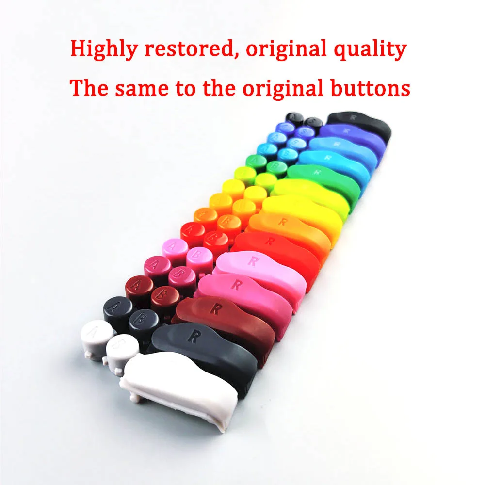 أزرار جديدة مخصصة لزر GBA أزرار B L R D-Pad لـ Gameboy Advance IPS V2 شاشة LCD مجموعات الإضاءة الخلفية عالية السطوع