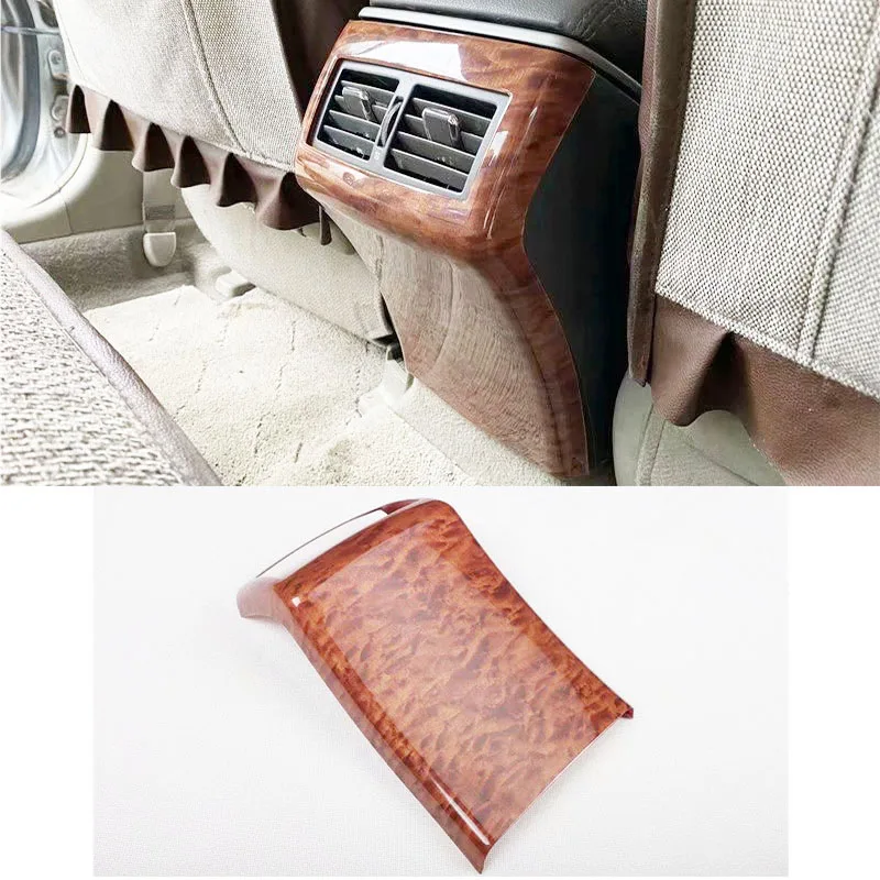 Car Styling  Interior  Accessories For Toyota Camry 2006- 2011 Wooden Color Rear Air Conditioning Vent Outlet Cover Trim