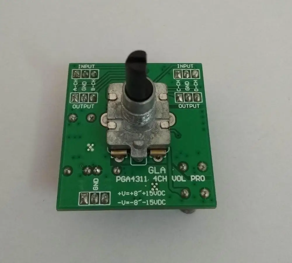 Placa de Controle de Volume de Canais Pga4311 Fonte de Alimentação Dupla 0.0004 para Khz Distorção 120db Faixa Dinâmica