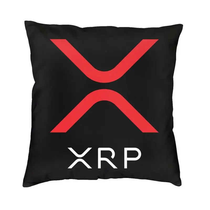 Ripple XRP Ripple Red Throw Pillow Cover Bedroom Sofa Decoration Bitcoin Cryptocurrency Cushion Covers Decoration Pillowcase