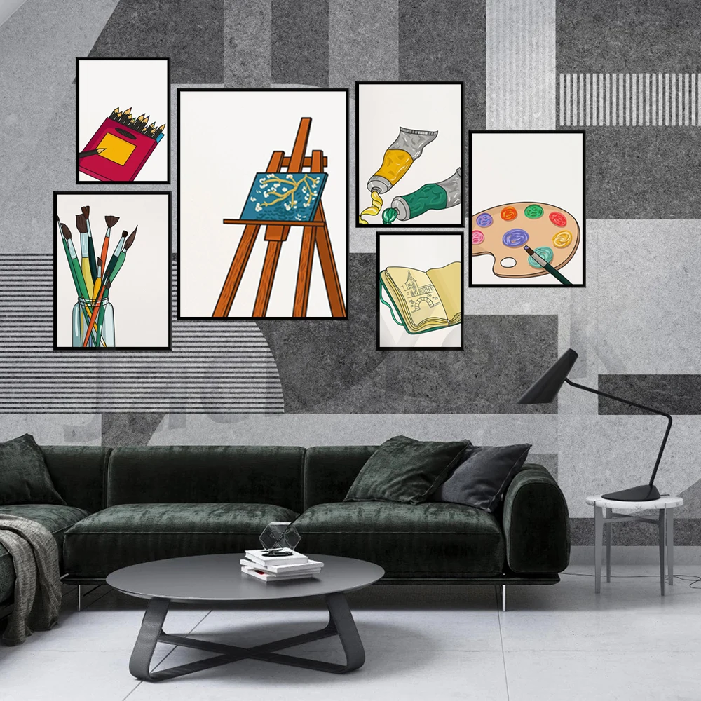 Perlengkapan seni kelas dindin - Art Craft Gallery ulasan dan harga