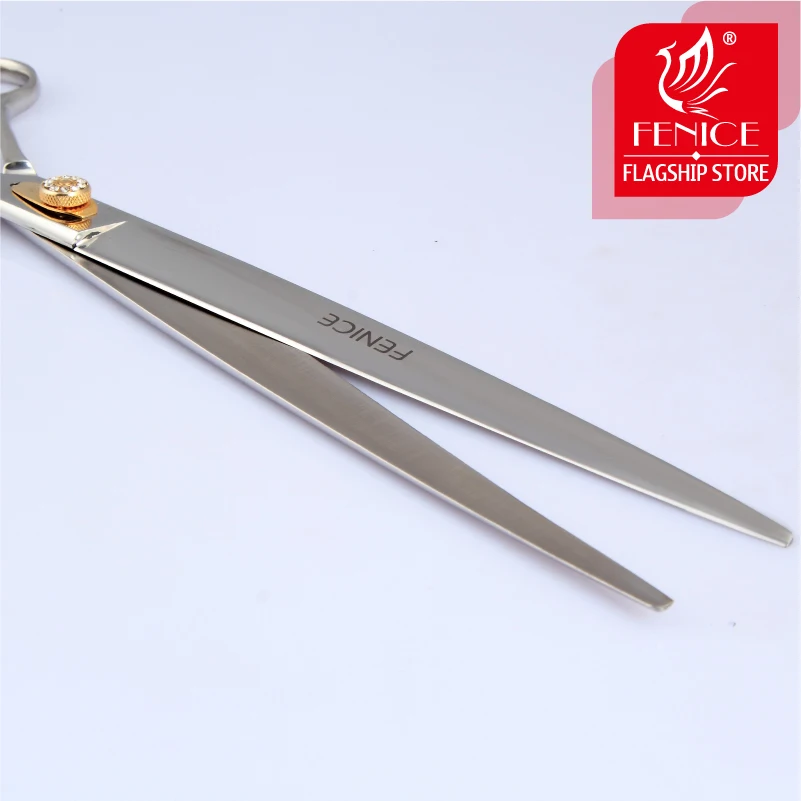 Fenice high-end 10 inch Professional pet scissors for dog grooming scissors cutting straight shears