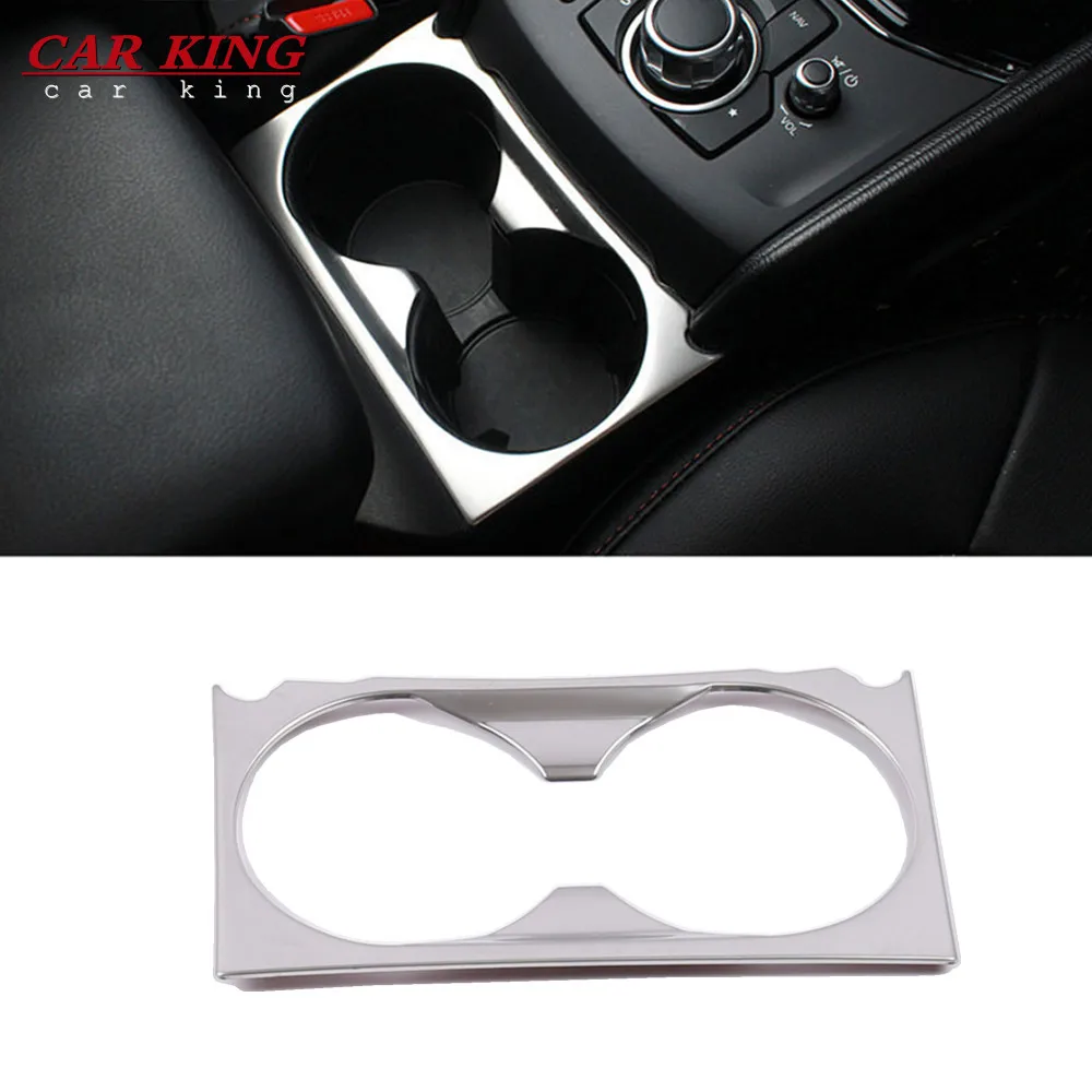 

For Mazda CX-5 CX5 2017 2018 - 2020 Center Console Water Cup Holder Panel Trim Cover Interior Mouldings Car Styling Accessories