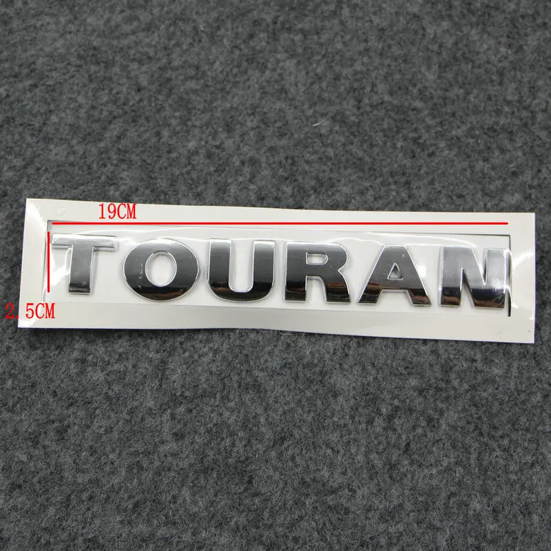 Apply to Touran Trunk label Touran alphabet Post mark silver
