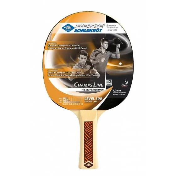 השווה בין Pala Donic Schildkrot Champs Line Level 300 Control 270236 – מה זה? מה זה עושה? מה זה טוב?