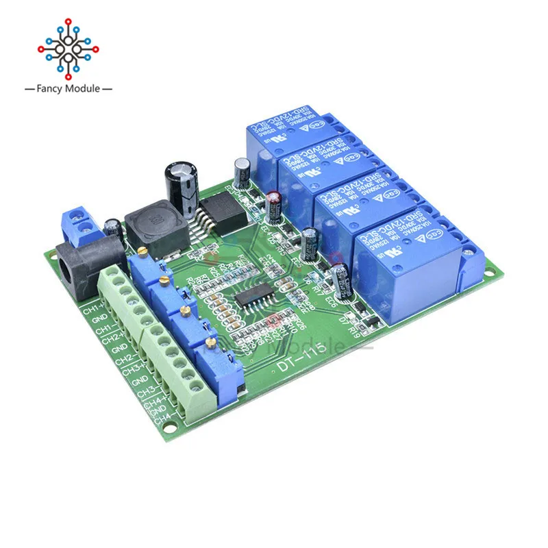 LM393 Voltage Comparator Relay Module 1/2/4CH with 5V/12V/24V Volt Comparison Board for Automotive Circuit Modification Circuit