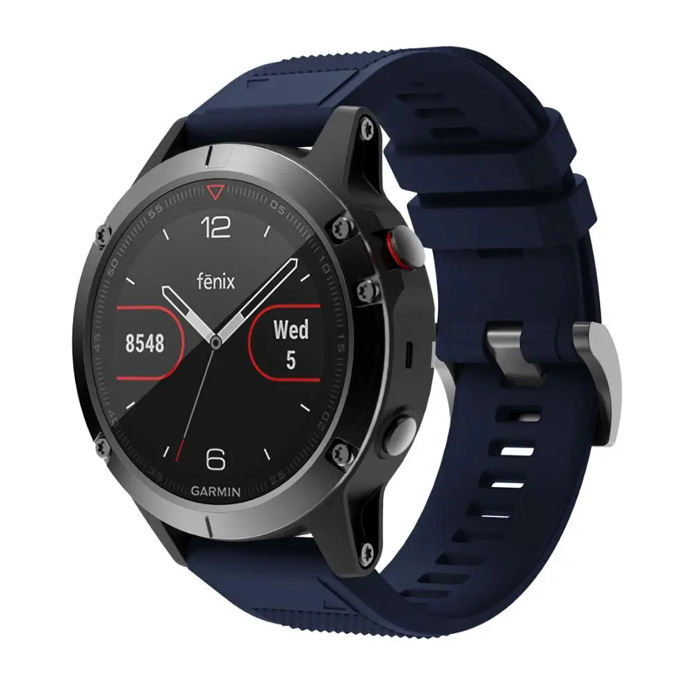 Correa de silicona para reloj Garmin Fenix 5 /5Plus/6/6Pro/Forerunner 935 945, pulsera inteligente de liberación rápida de 22mm