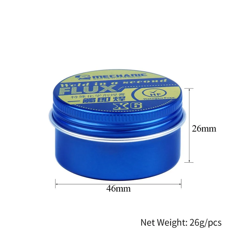 MECHANIC Original Imported Mild Rosin Halogen-Free Lead-Free Soldering Paste PCB BGA No-Clean Solid Welding Flux Repair Solder