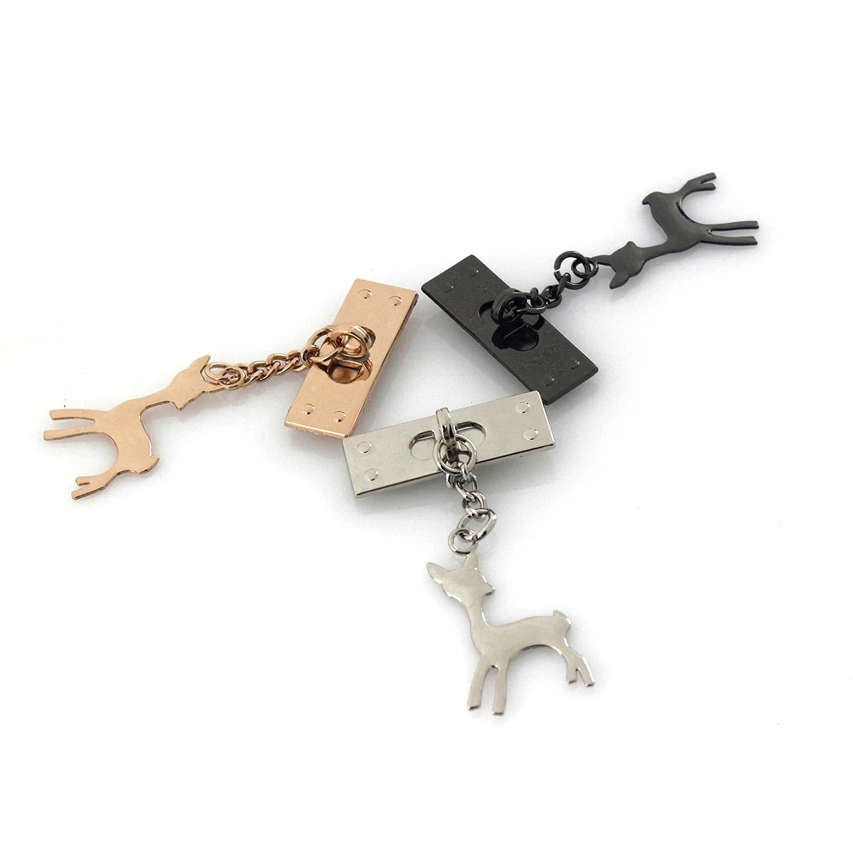 1pcs Metal Deer Shape pendant Fashion Bag decoration Buckle for Handbag Bag Purse Luggage Hardware Closure Bag Parts Accessories