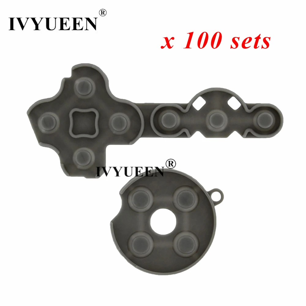 

IVYUEEN 100 Sets for Microsoft Xbox 360 Controller Conductive Rubber Silicone Contact Pads D-Pad Buttons Repair Parts