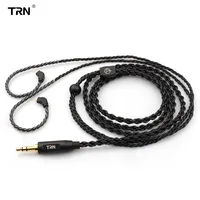 TRN-Cable de cobre de alta pureza para auriculares, conector MMCX/2Pin de 3,5mm para TFZ TRN V30 V80 IM1 IM2 TRN X6 KZ ZS10, A3, 6 núcleos
