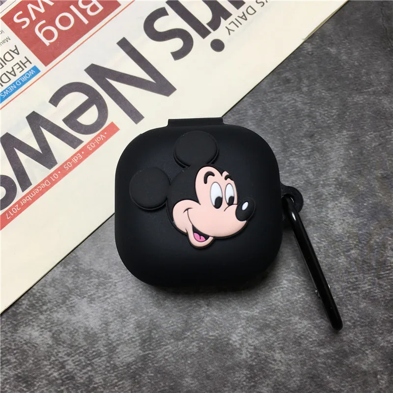 Disney-funda de silicona para auriculares inalámbricos, carcasa con gancho para Samsung Galaxy Buds Live/Pro