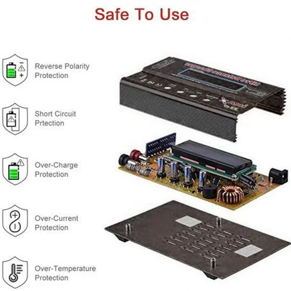 iMAX B6 V3 80W 6A Battery Charger Lipo NiMh Li-ion Ni-Cd Digital RC Charger Lipro Balance Charger Discharger + 15V 6A Adapter