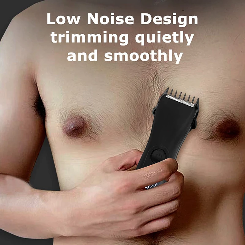 Cortadora de pelo corporal para hombres, afeitadora de bolas a prueba de agua, Afeitadora eléctrica para el púbico, cuchilla de cerámica, afeitadora privada