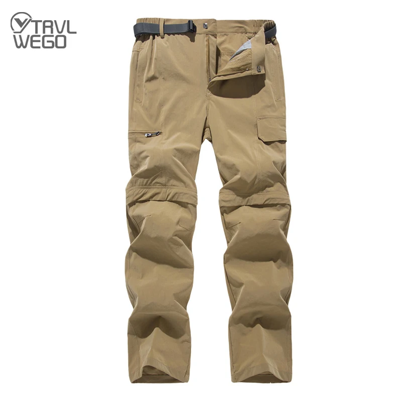 Trvlwego Outdoor Mannen Elasticiteit Sneldrogende Broek Ultralichte Wandelen Klimmen Reizen Camping Uv Proof Malel Sport Broek