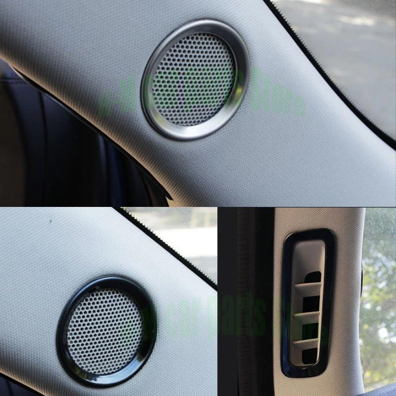 For Mazda CX-5 CX5 2020 2019 2018 2017 speaker Sound ring Trim Cover stainless steel decoration interior mouldings accessories