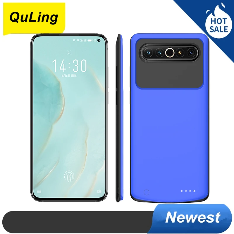

Чехол QuLing для Meizu 17, чехол для аккумулятора Meizu 17 Pro, чехол с зарядным устройством на 6800 мАч, чехол с внешним аккумулятором для телефона Meizu 17