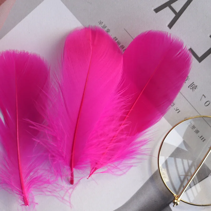 Natürliche Gänsefedern, 4–8 cm, 8–12 cm, Schwanenfedern, für Heimdekoration, Basteln, DIY, Hochzeit, Schmuckzubehör, 100 Stück – Detail 29