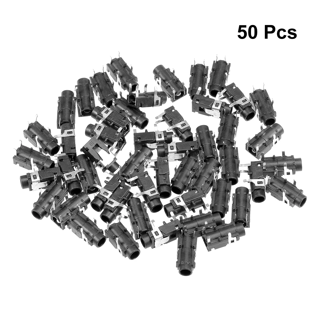 uxcell 5/10/15/20/30/50Pcs Headphone Stereo Jack PCB Mount 3.5mm 4/5/6 Pin Socket Audio Video Connector Black/Yellow/Green