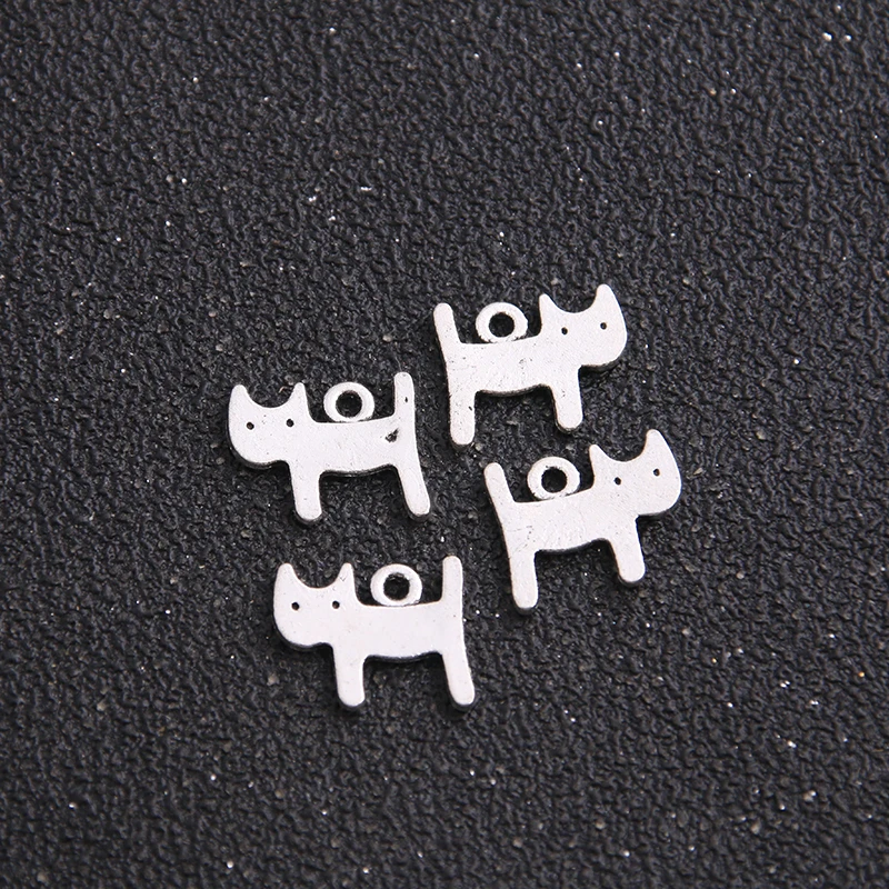 20pcs 12*14mm Antique bronze Cat Pendant Charm Zinc Alloy Lovely mini Cat Charm For Pendant Jewelry Making