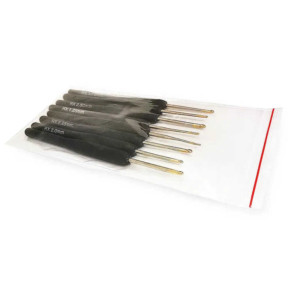 Black Crochet hooks so weave knitting and crochet tools and accessories set of knitting needles sewing kit so weave sewing kit