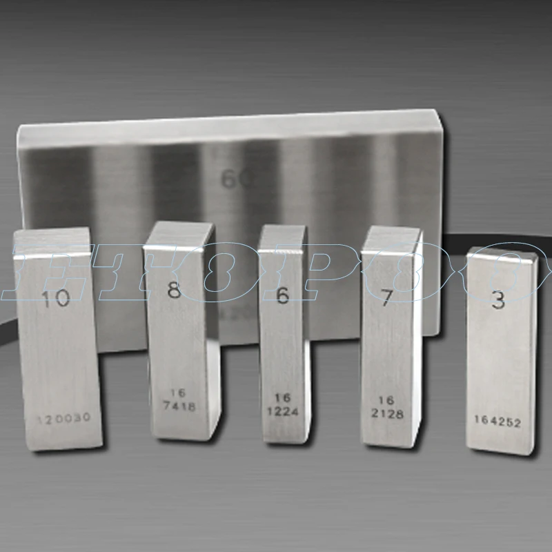 1-100mm Steel Block Gauge Measure Gage Block Steel Square Gage Block 10mm, 20mm, 30mm, 40mm, 50mm Steel Square Gage Block