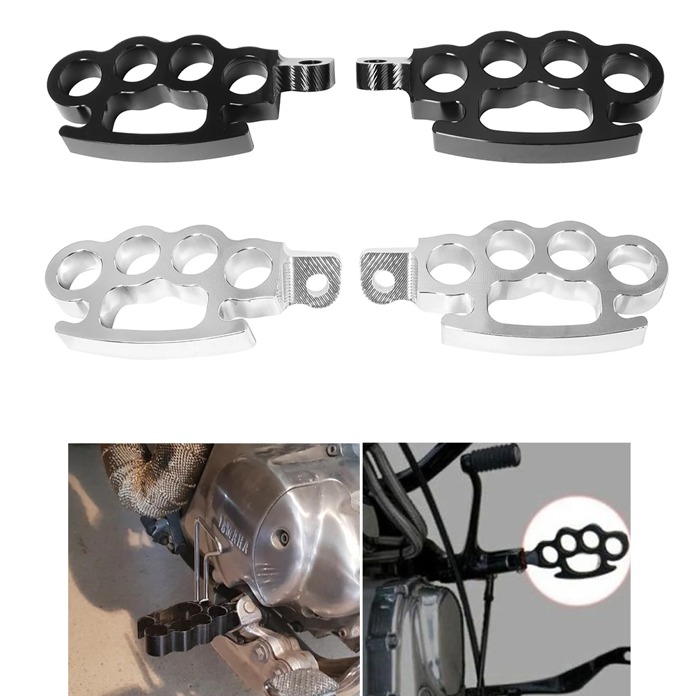 Motorcycle Footpegs Flying Knuckle Foot Pegs Control Footrests Custom Pedal For Harley V-Rod Sportster XL Dyna Softail 883 1200