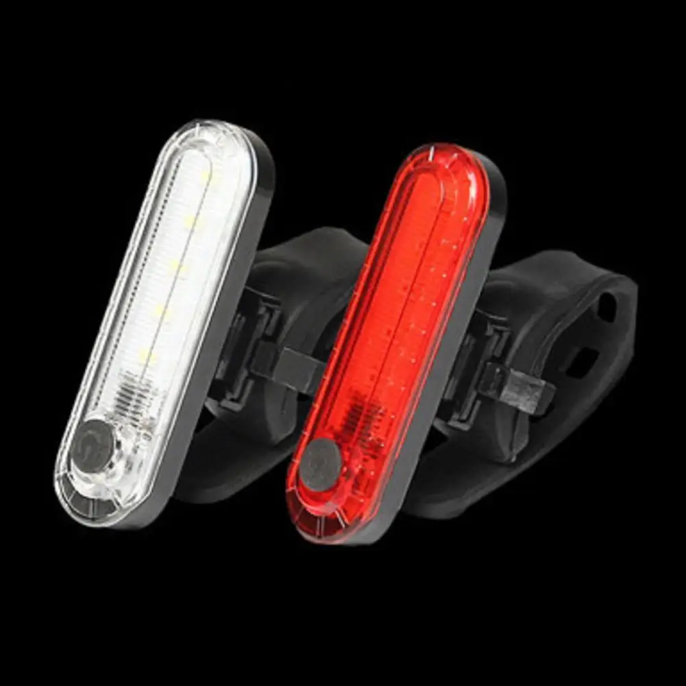 Bike Tail Light USB Rechargeable LED Bright Rear Red Bike Light Cycling Safety For Night Riding Lighting Back Bicycle Taill E1N1