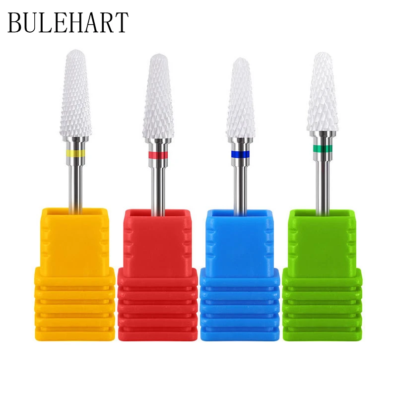 Ceramics Milling Cutters For Manicure Mushroom Type Nail Drill Bits Equipment Tools