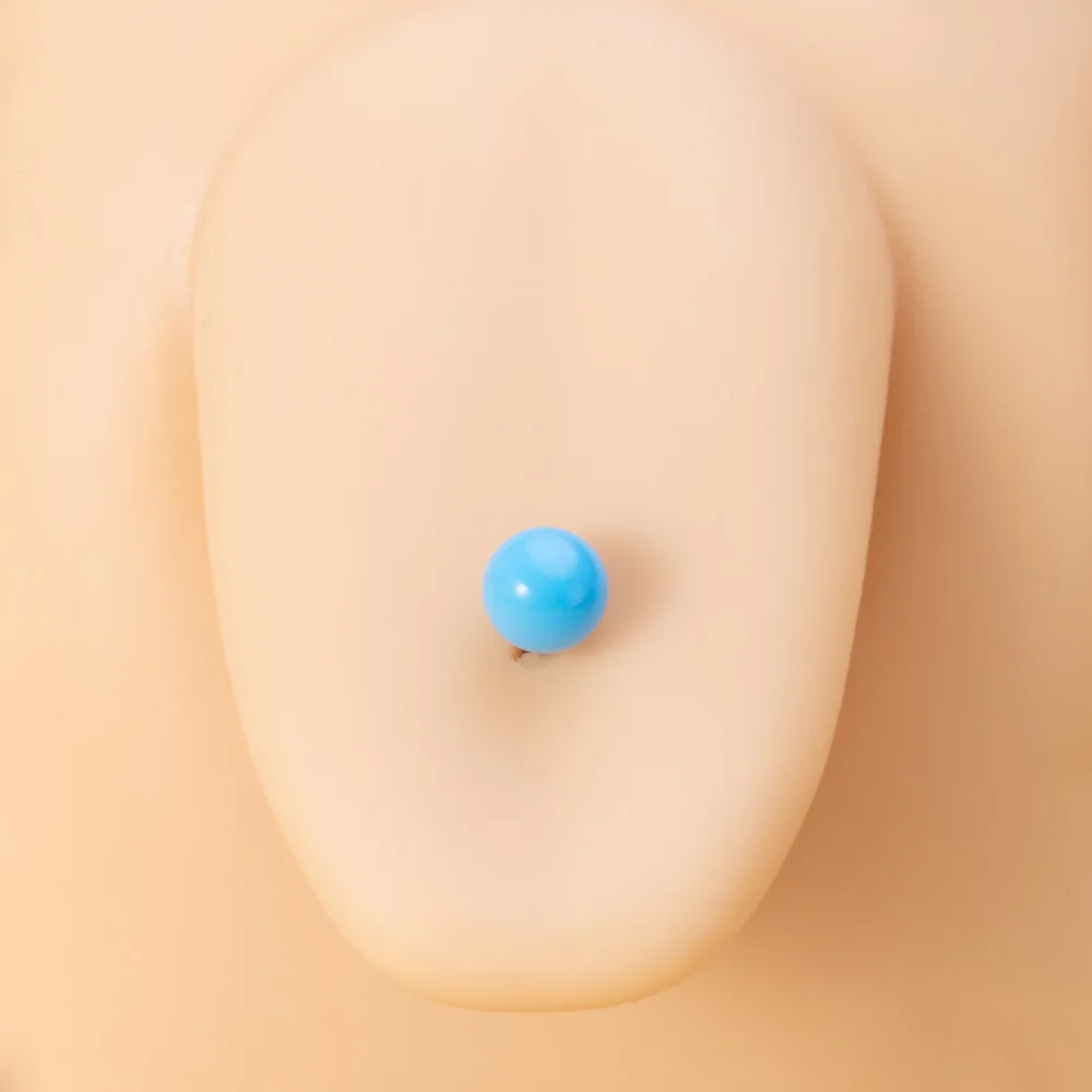 10 Stück Zungenringe, bunte Acrylkugel, 14 g, chirurgischer Stahl, gerade Zungenpiercing-Hanteln für Frauen, Körperpiercing-Schmuck – Detail 4