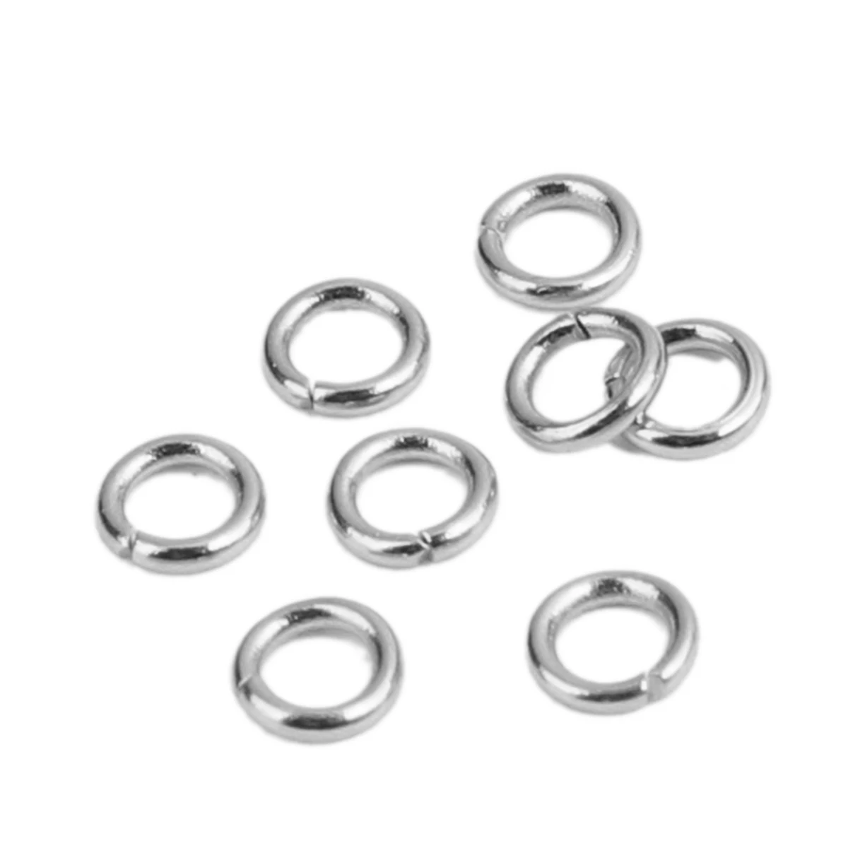 Stainless Steel Open Jump Rings Findings Circle Ring Silver Color 4mm Dia.For Diy Jewelry Finding Making Accessories, 500 PCs