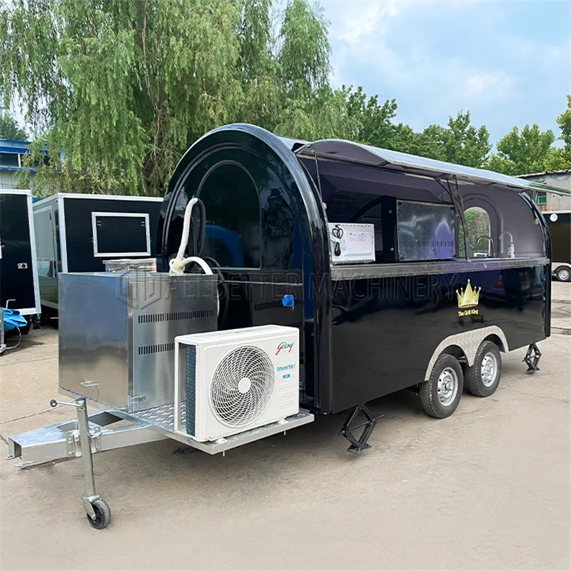 

Allbetter USA Approved Concession Coffee Food Trailer Hot Dog Food Carts with Full Kitchen Mobile Ice Cream Food Truck Trailer