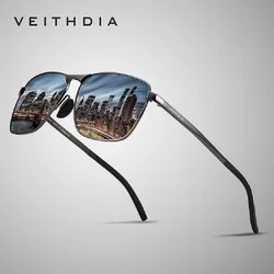 VEITHDIA-gafas de sol deportivas Vintage para hombre y mujer, lentes polarizadas UV400, accesorios para exteriores, V2462