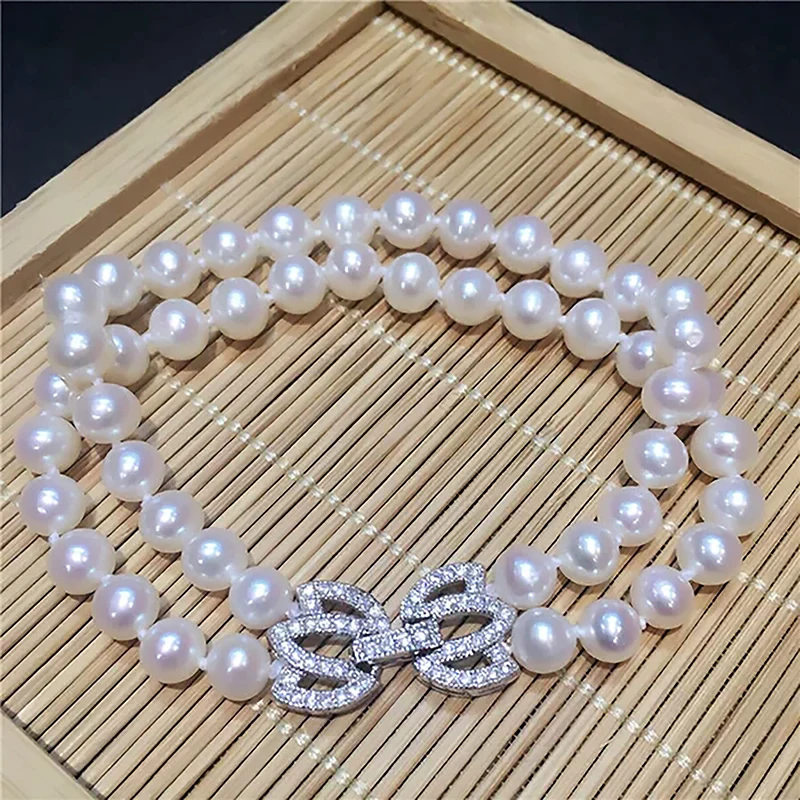 Heißer Verkauf Mode Verschlüsse Zubehör DIY Schmuck Erkenntnisse Komponenten Fit Herstellung Multi Strang Perle Armbänder Halsketten Verschluss