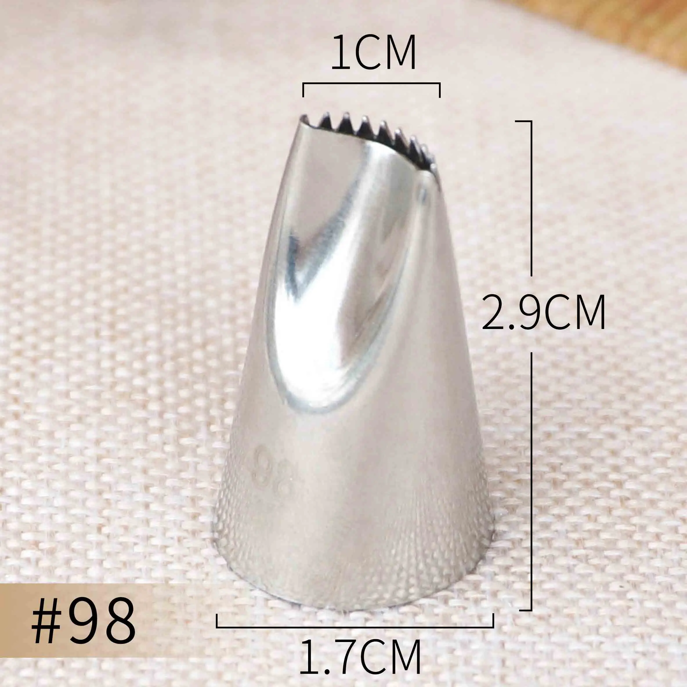 #98 Small Size Icing Tips Piping Nozzle Cake Cream Decoration Tip Staniless Steel Tools Bakeware Create Lotus Flower Petals