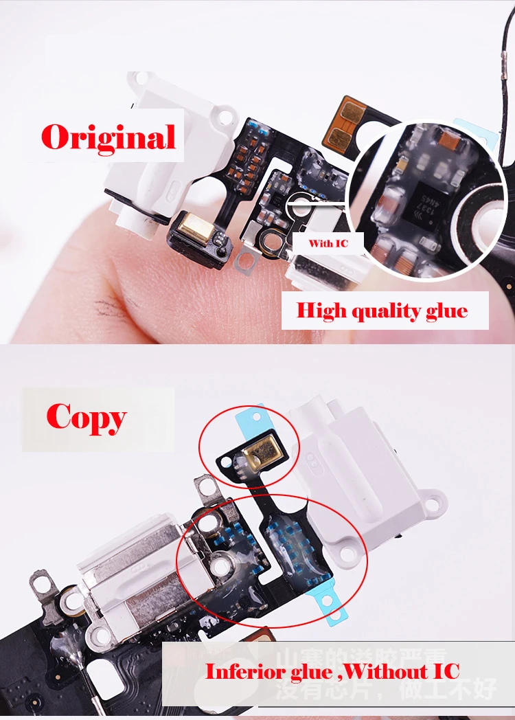 OEM USB Port Charger Dock Connector Mic Charging Flex Cable For iPhone 6 6S 7 8 Plus XS 11 Pro Max X XR  Dock Charging Flex