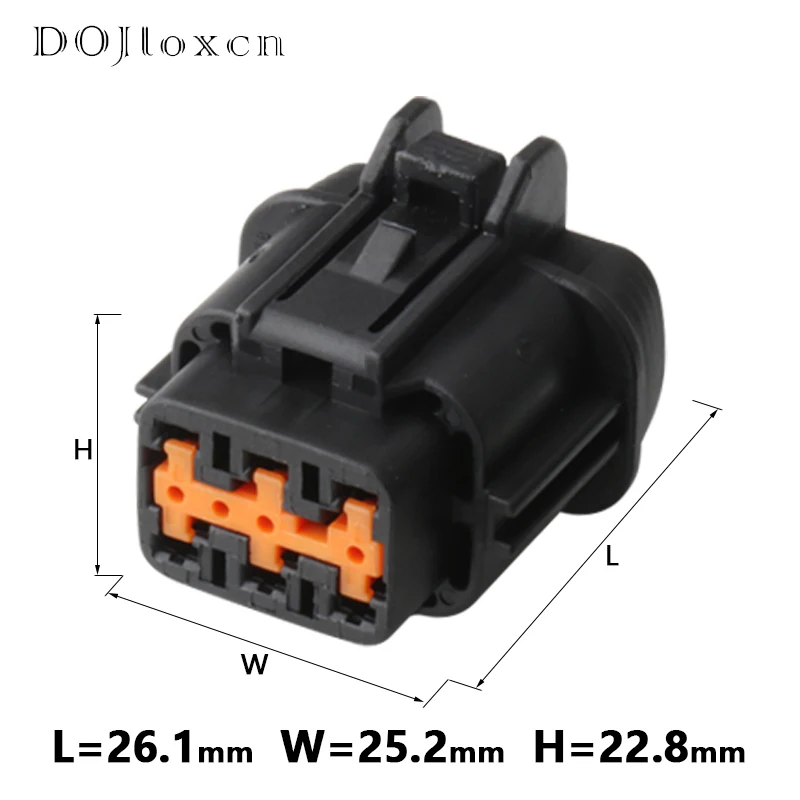 1/5/10/20/50 Sets 6 Pin Sunitomo Automotive Waterproof Electric Wire Harness Sealed Male Female Connector Balck Plug 6185-1173