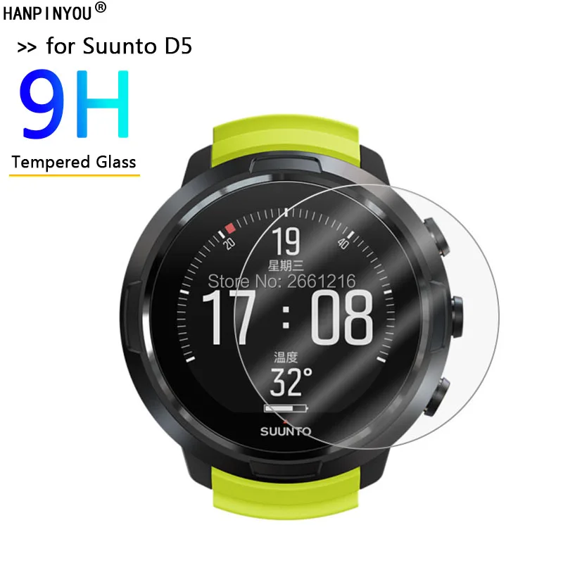 

For Suunto D5 HD Clear Tempered Glass 9H 2.5D Premium Screen Protector Film For SuuntoD5 Sports Smart Watch