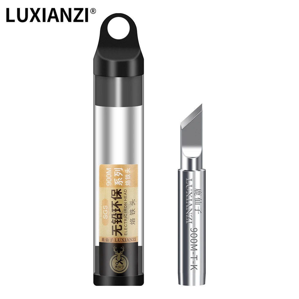 LUXIANZI Pure Copper Soldering Tip 900M-T For BGA Welding Accessorie Head Lead Free SGS High Quality Free Soldering Iron Tips