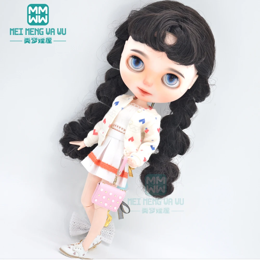 Blyth Quần Áo Búp Bê Thời Trang 3 Mảnh Áo Len Cho 28-30Cm Blyth Azone OB22 OB24 Phụ Kiện Búp Bê