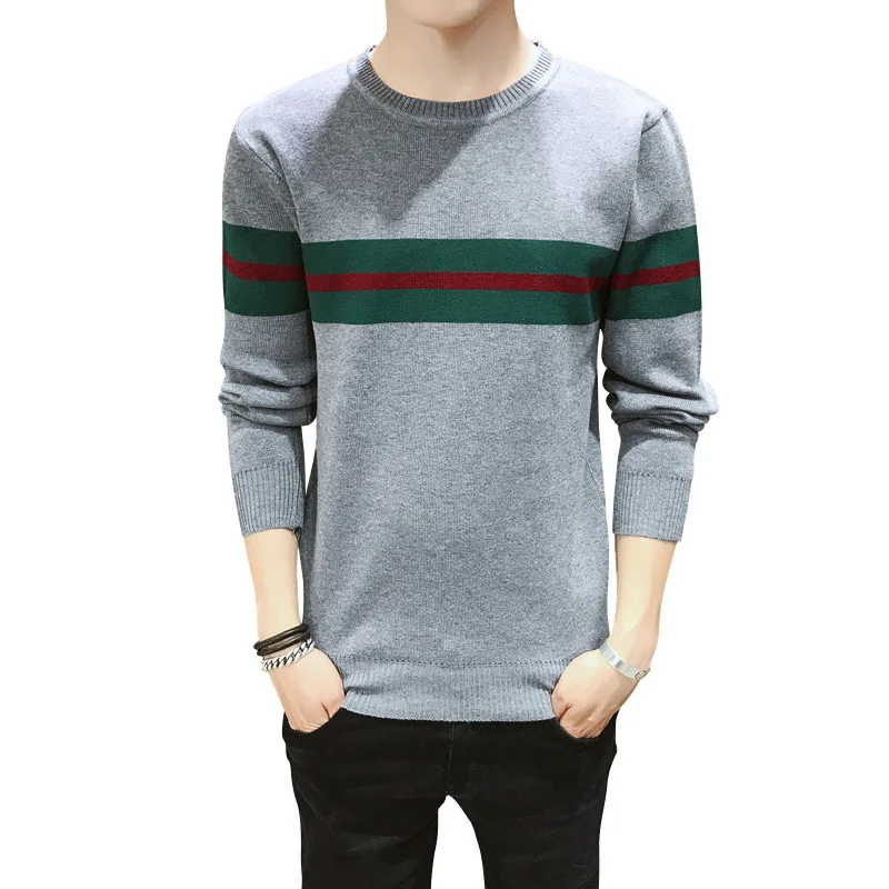 

New Style Spring And Autumn Men's Sweater Youth Korean-style Casual Base Shirt Cool Versatile Pullover Men's Sweater