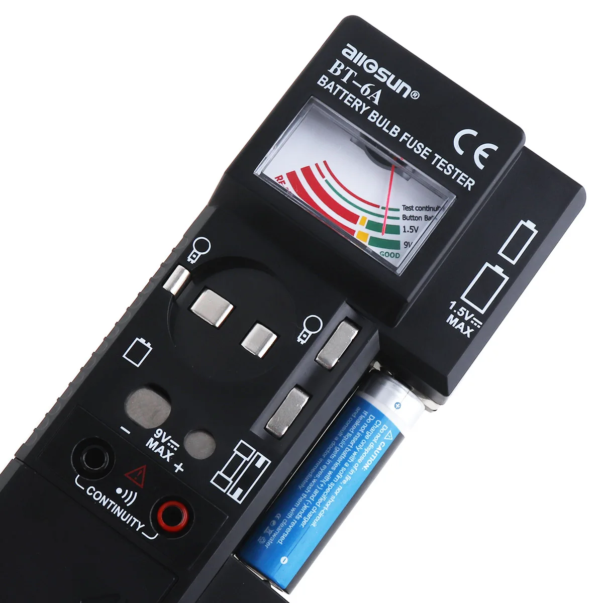 BT6A 3 in 1 Tester per fusibili a lampadina digitale portatile ad alta precisione con una penna di prova a coppia per fusibile a lampadina a batteria