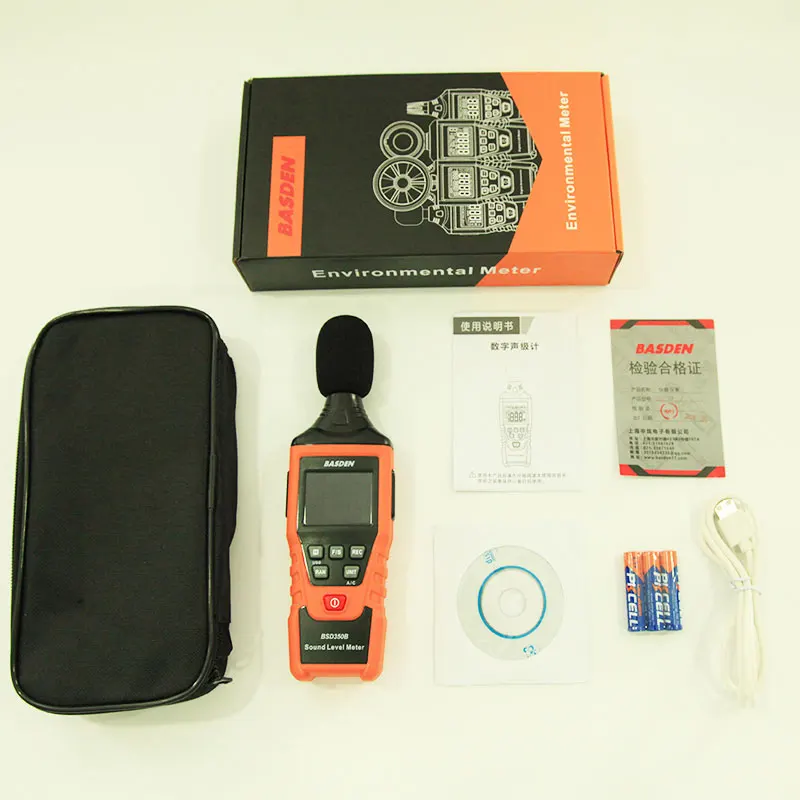 BSD-350B Decibel Detector 30-130dB Sound Level meter Noise Meter Measurement A/C weighted