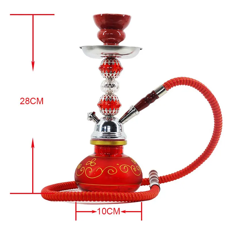 

Travel Shisha Hookah Pipe Chicha Narguile Completo Nargile Waterpijp With 1 Hose Sheesha Ceramic Bowl Charcoal Tongs Accessories