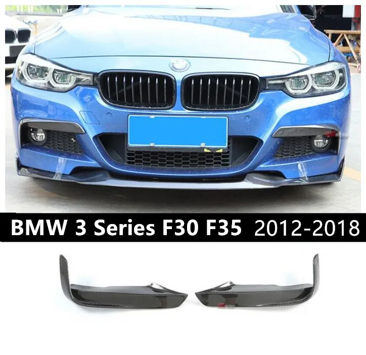 For BMW 3 Series F30 F35 2012-2018 Front Lip Spoiler Grill Bumper Diffuser Spoilers High Quality Carbon Fiber Accessories