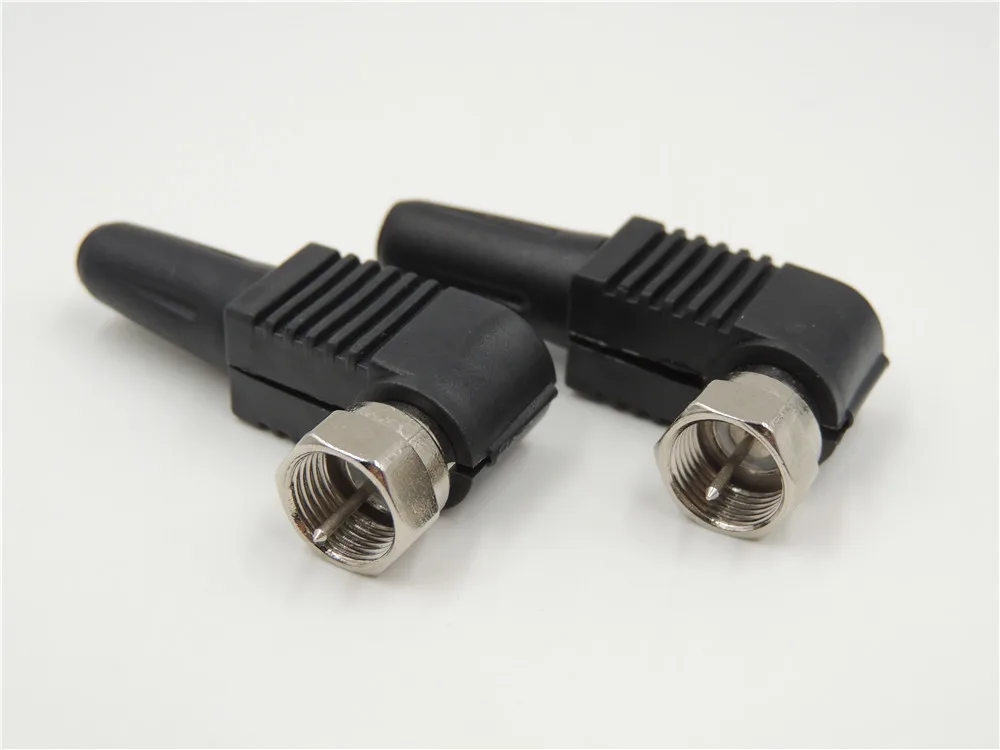F Type Haakse 90 Graden Male Soldeer Connector