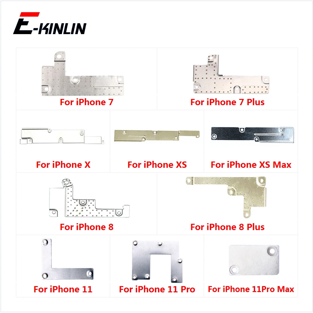 5pcs Lcd Display Screen Battery Lock Fastening Spacer Metal Plate Bracket Holder For iPhone 7 8 Plus X XR XS 11 Pro Max