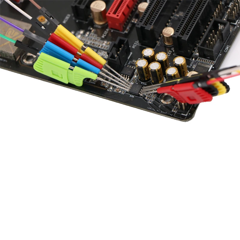 Micro IC Clips More Than 0.3mm Pitch Chips Lead Pin Fast Contact And Hold For Online Programming Many Programmers RT809H Support